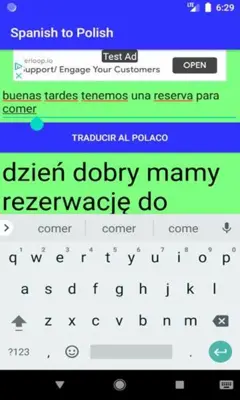 Spanish to Polish Translator android App screenshot 0