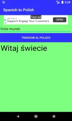 Spanish to Polish Translator android App screenshot 3